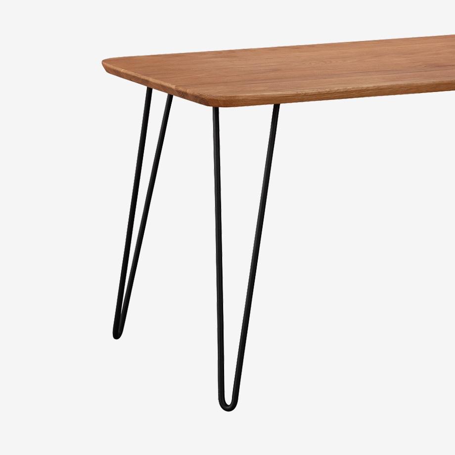 Argos Home Klark hairpin coffee table -dark wood effect.