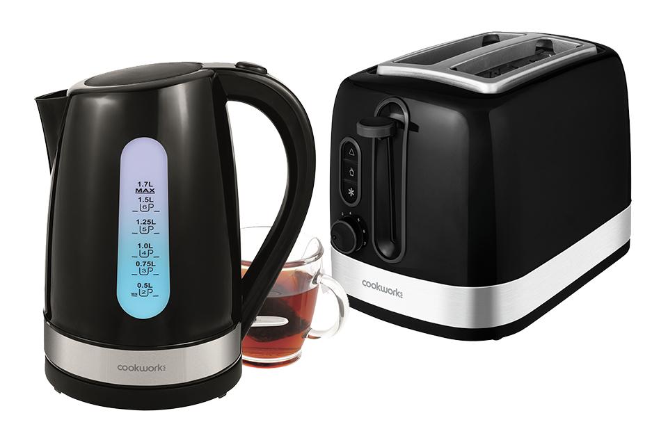 Cookworks Kettles and Toaster starting £11.99.