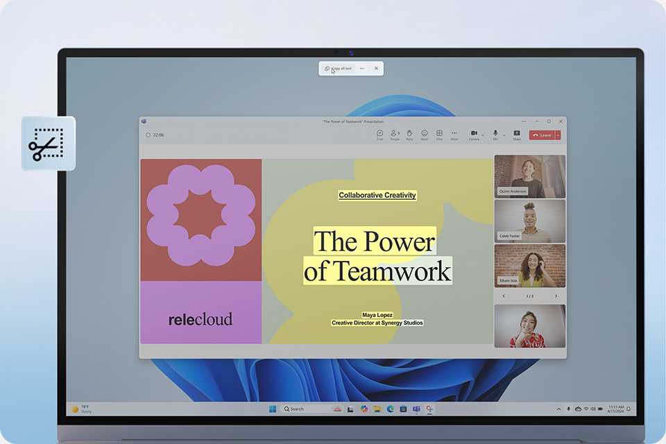 Copilot AI in use to scan and extract data from a screenshot.
