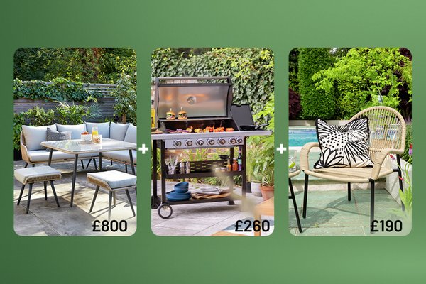Spend & save across selected garden furniture & BBQ lines using code GARDEN. Spend £300 save £50. Spend £600 save £120. Spend £1000 save £250.