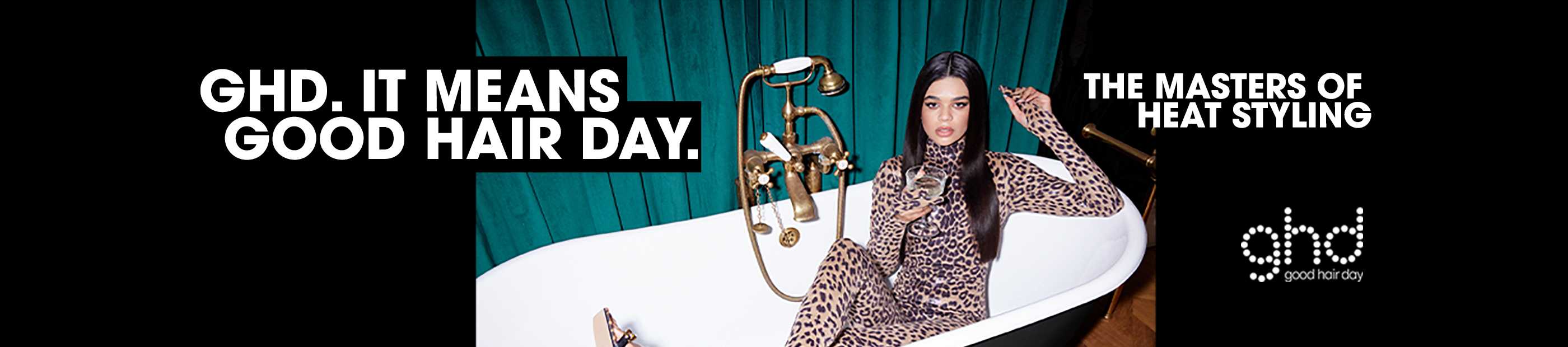 GHD. It means good hair day. The masters of heat styling.