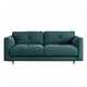 Habitat Emely Fabric 2 Seater Sofa - Teal - Ash Leg.