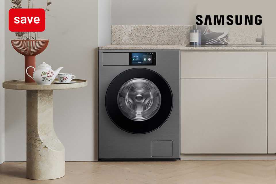 Shop free installation & free recycling on selected Samsung laundry appliances.