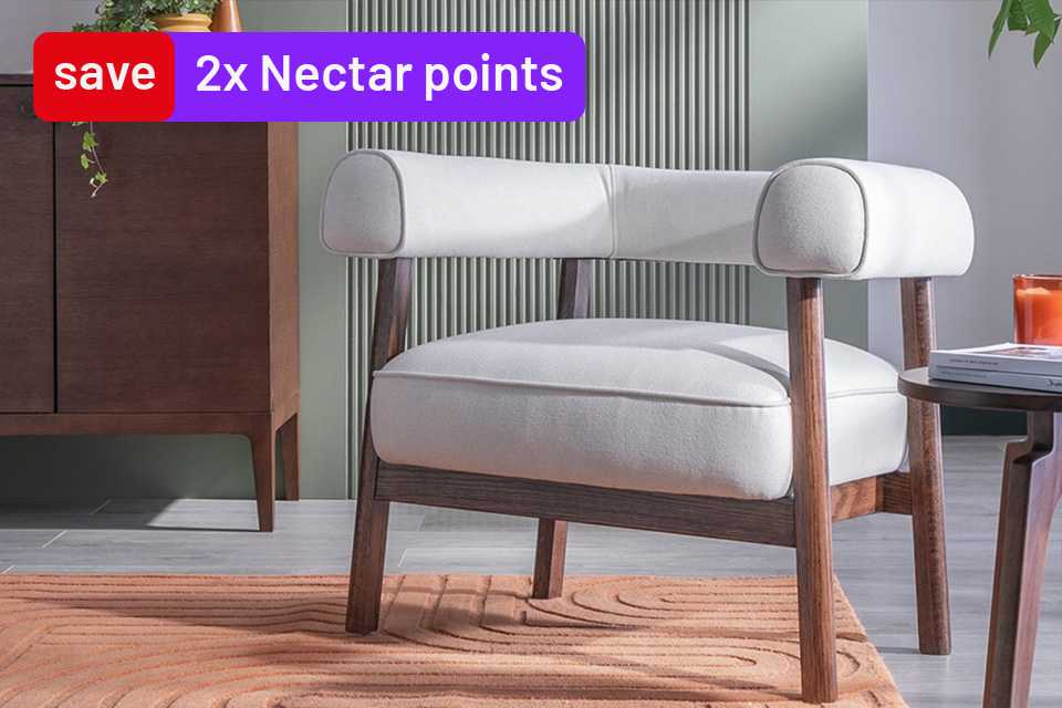 2x Nectar points. Save 20% on selected indoor furniture. Use codes FURN20 or SILENT20 at checkout.