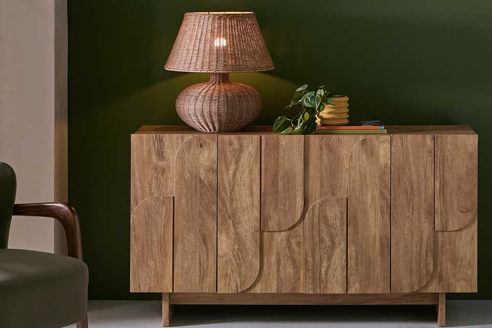 Habitat Yassica 3 Door Sideboard - Natural.