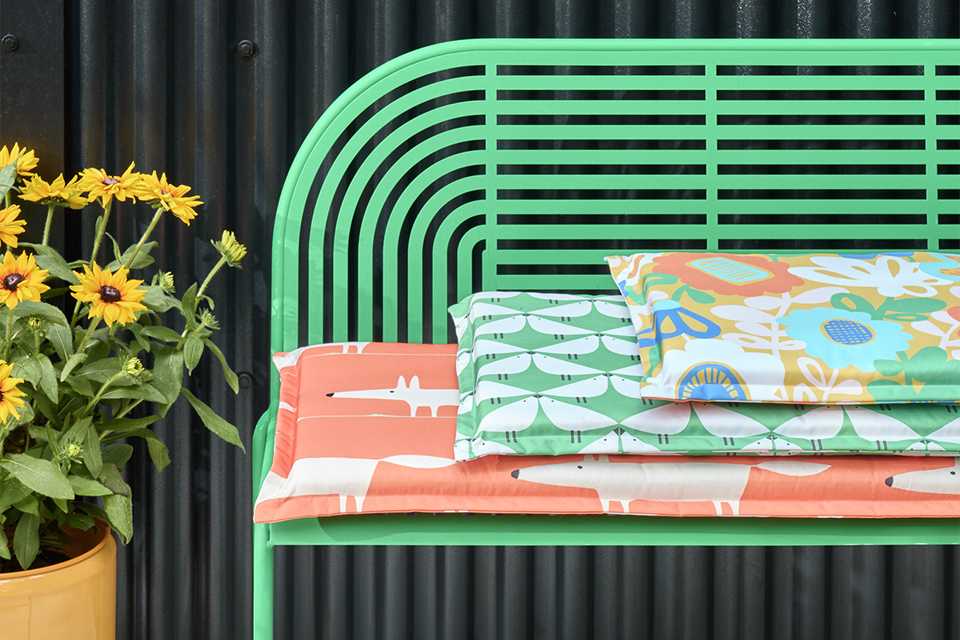 Habitat x Scion Kukkia Garden Bench Cushion.