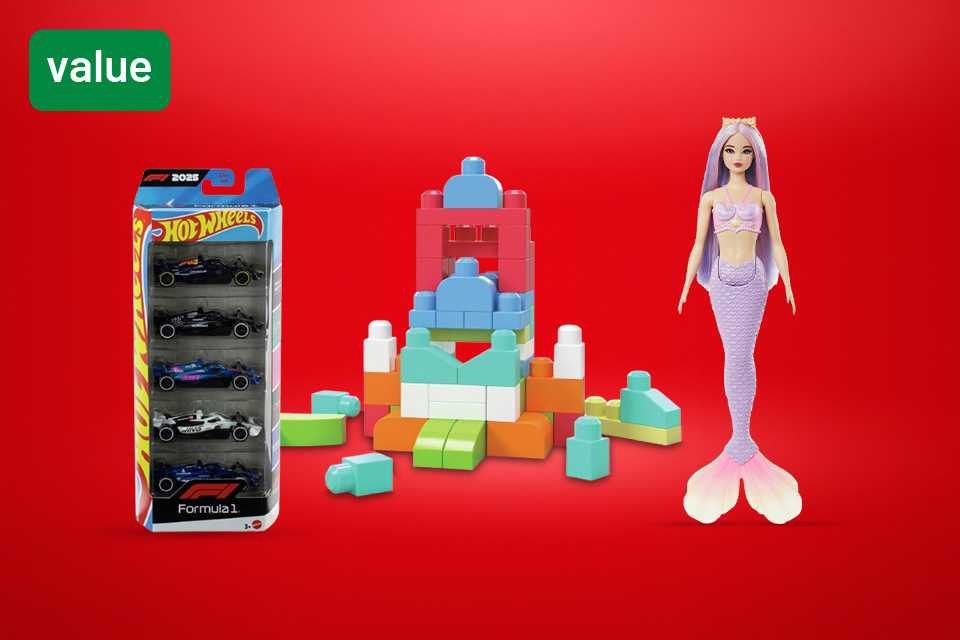 3 for £20 on selected toys and games. Mix, match and play with Barbie, Play-Doh and more!
