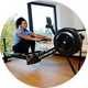 Rowing machines.