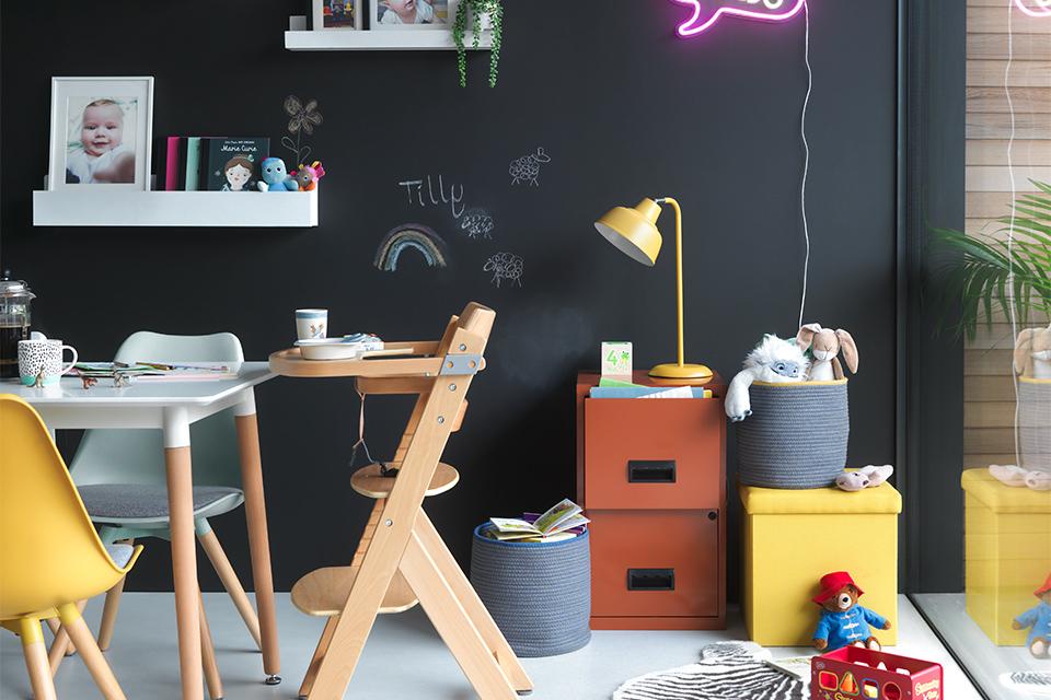 Devote a place for playtime with a kids corner.