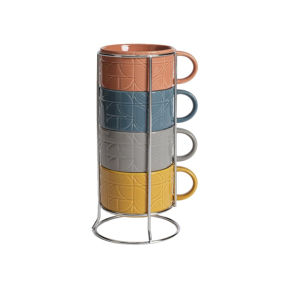 Mid Century House stacking mugs.