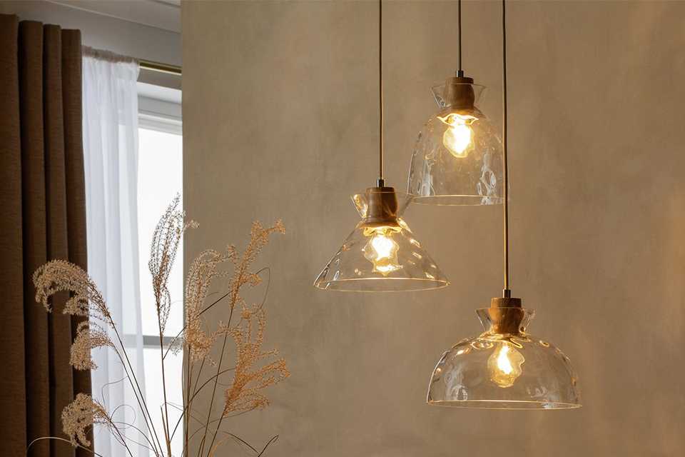 Shore Light Jamison Steel & Glass Pendant Light- Antique Brass.
