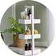 Argos Home 3 Tier Caddy in white.