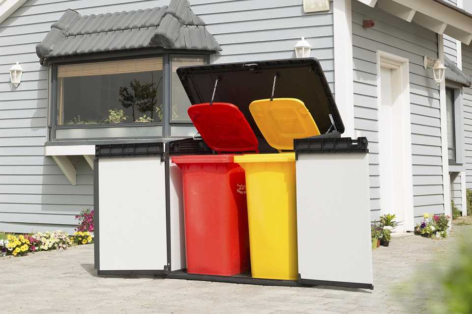 Alt text: Keter Store It Out Premier XL Garden Storage Shed 1150L