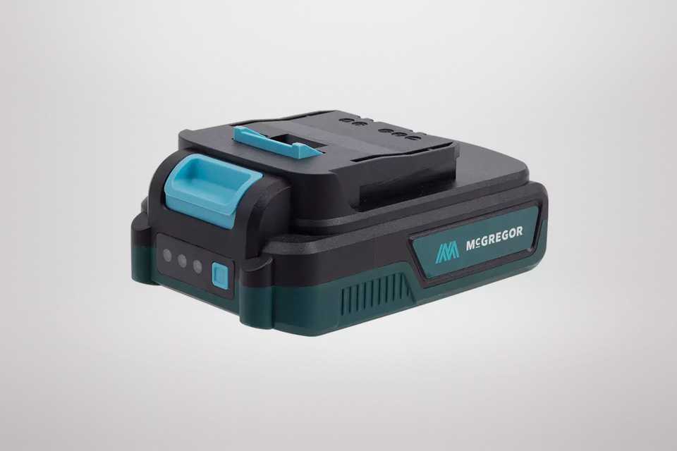McGregor 18V 2Ah lithium battery.