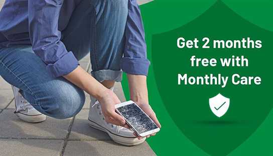 Get 2 month free with monthly care.