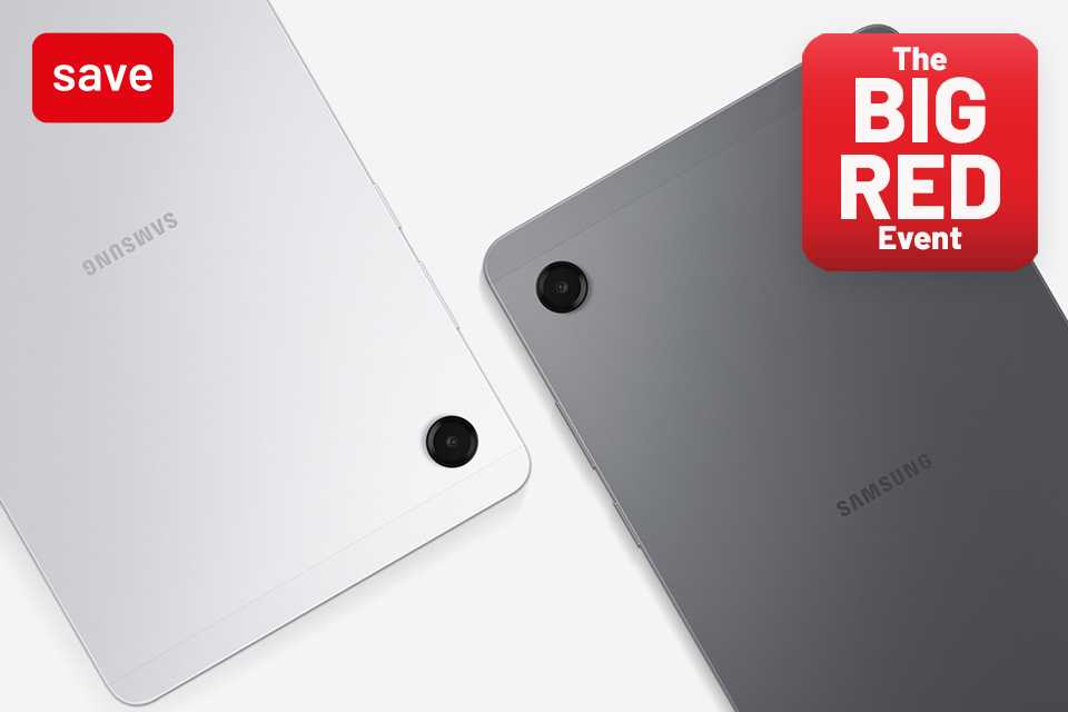 The Big Red Event. Save 20% on selected Samsung mobiles & tablets with codes RED10 and RED20.