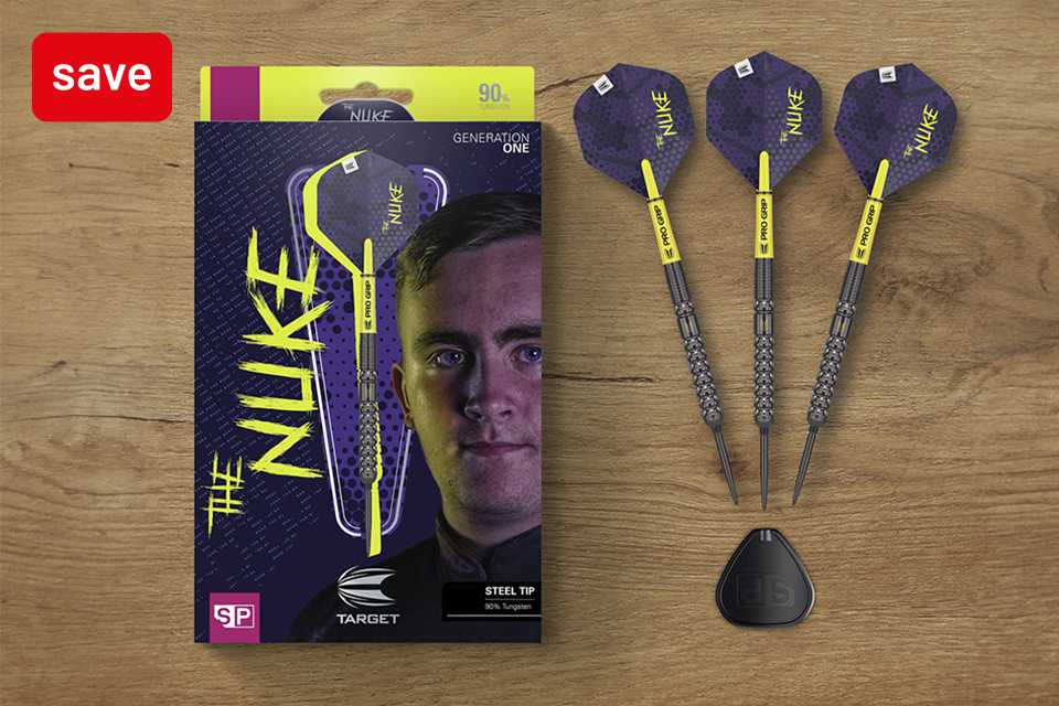 Save 15% on selected Luke Littler darts.