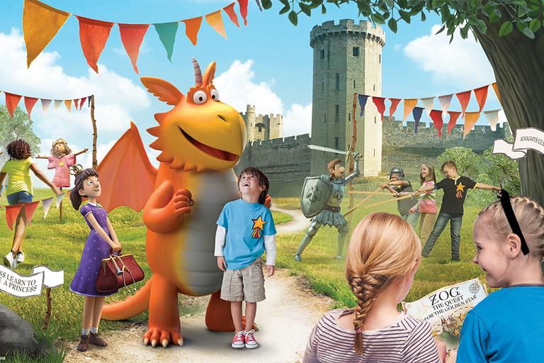 Win the ultimate family 2-night break with Zog at Warwick Castle.