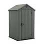 Plastic sheds.
