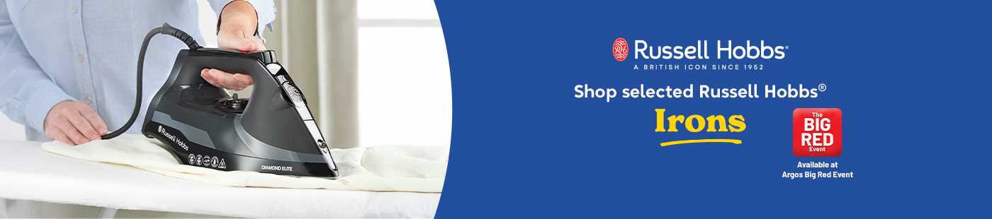 The Big Red Event. Russell Hobbs. Shop selected Russell Hobbs iron.