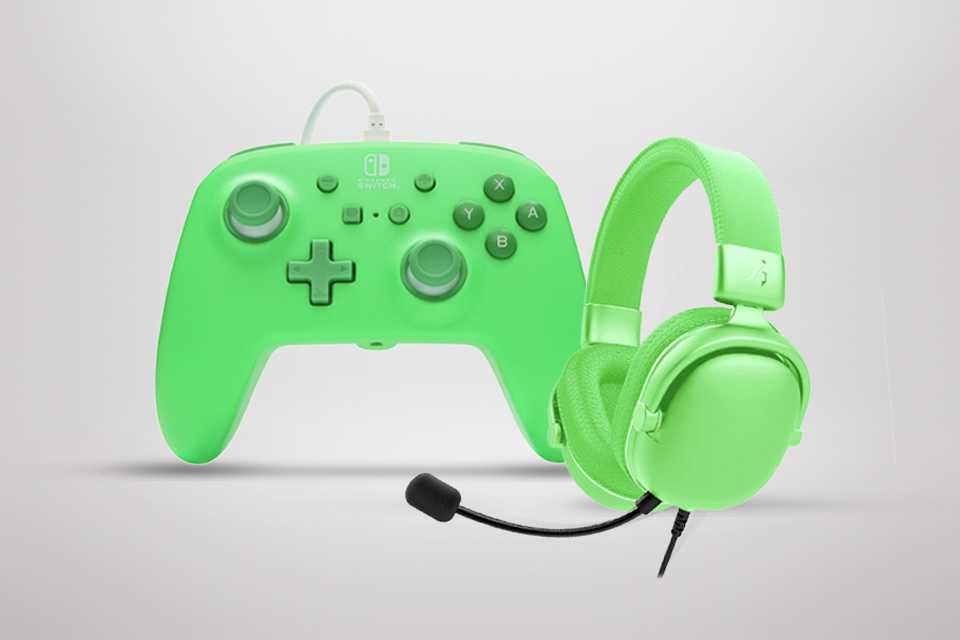 Buy the Seafoam Green PowerA switch controller. And matching stealth headset for only £21.