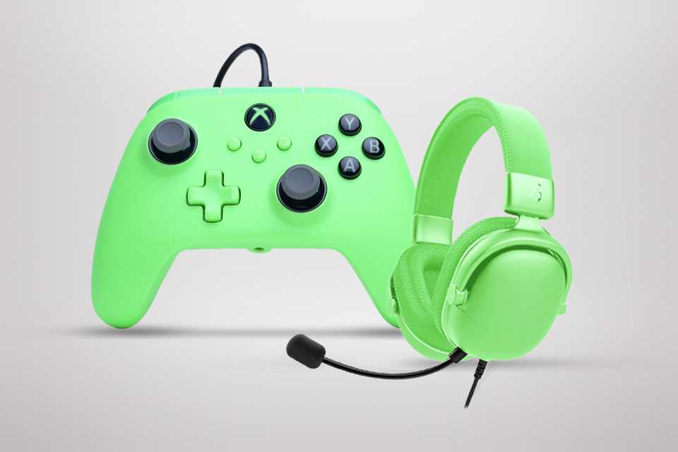 Buy the Verdant Meadow PowerA Xbox Controller. And matching Stealth Radar wired headset for only £40.