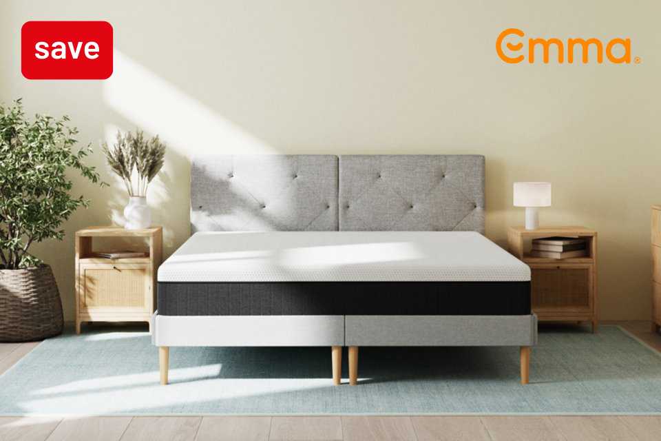 Save up to 1/3 on selected Emma bedding and mattresses.