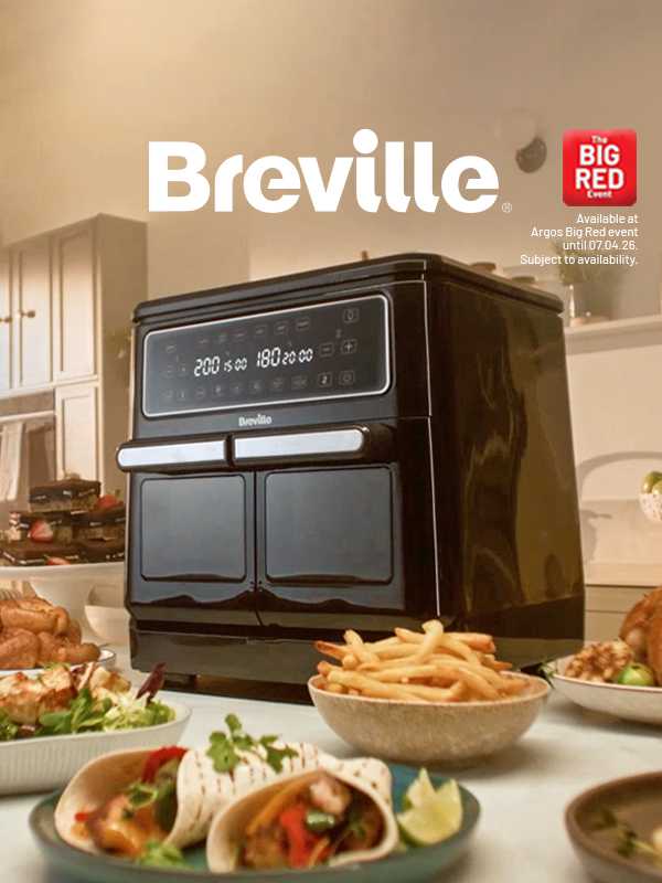 Save on the Breville Halo Flexi airfryer With code RED10.