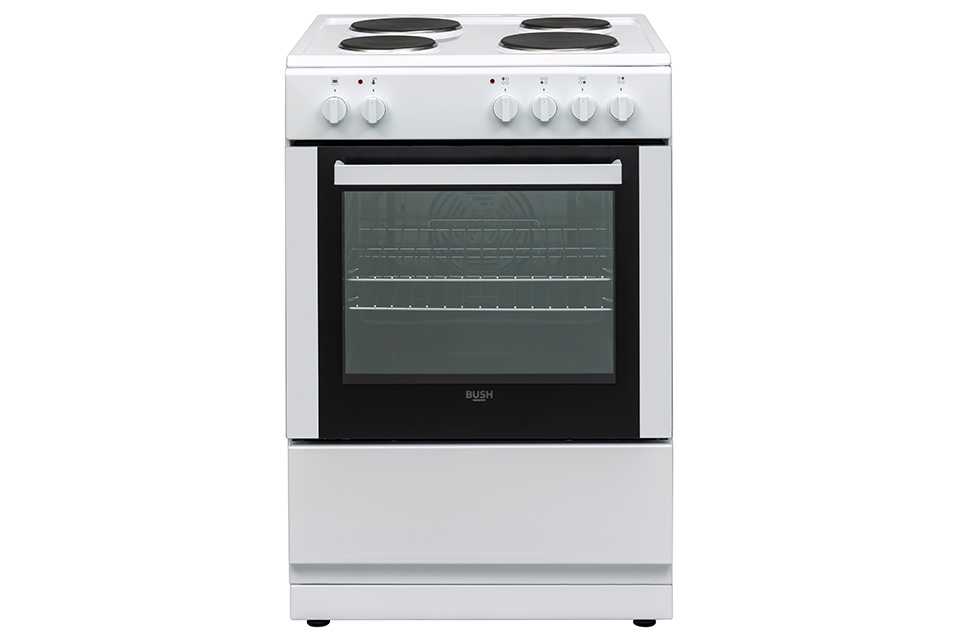 A Bush white 50 cm single electric cooker.