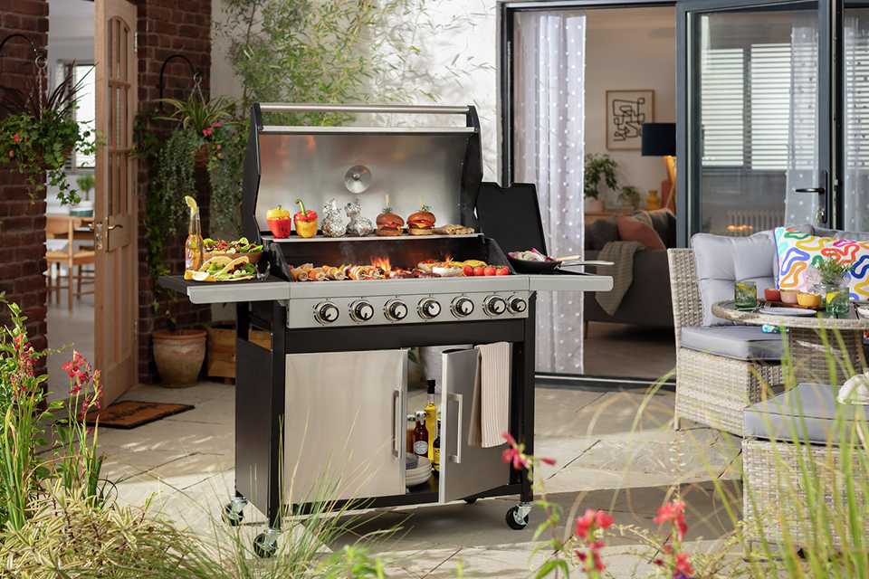 Deluxe 6 Burner Gas BBQ.