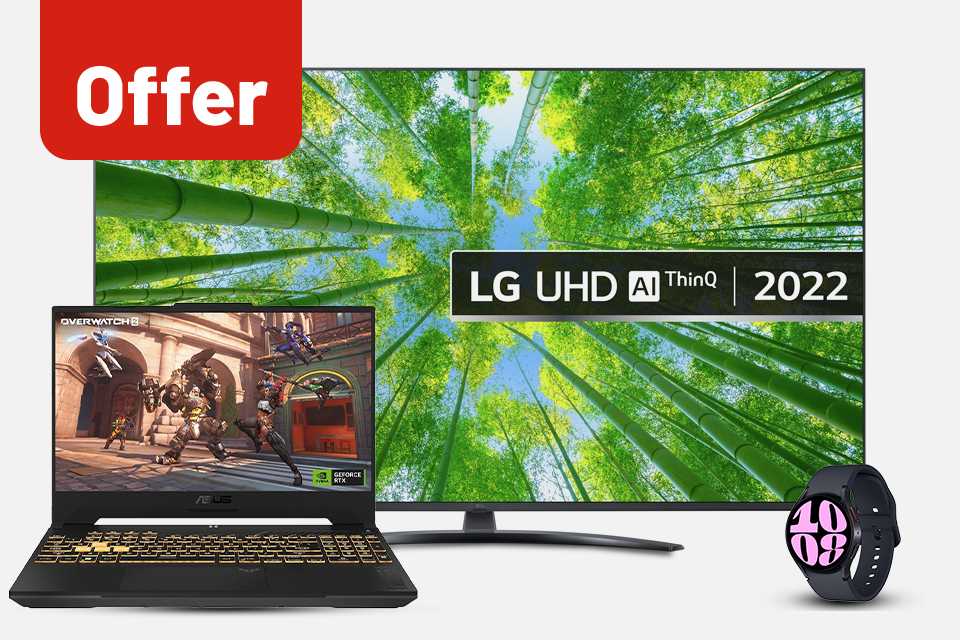 Our best tech deals. Includes TVs, gaming, smart watches and more.