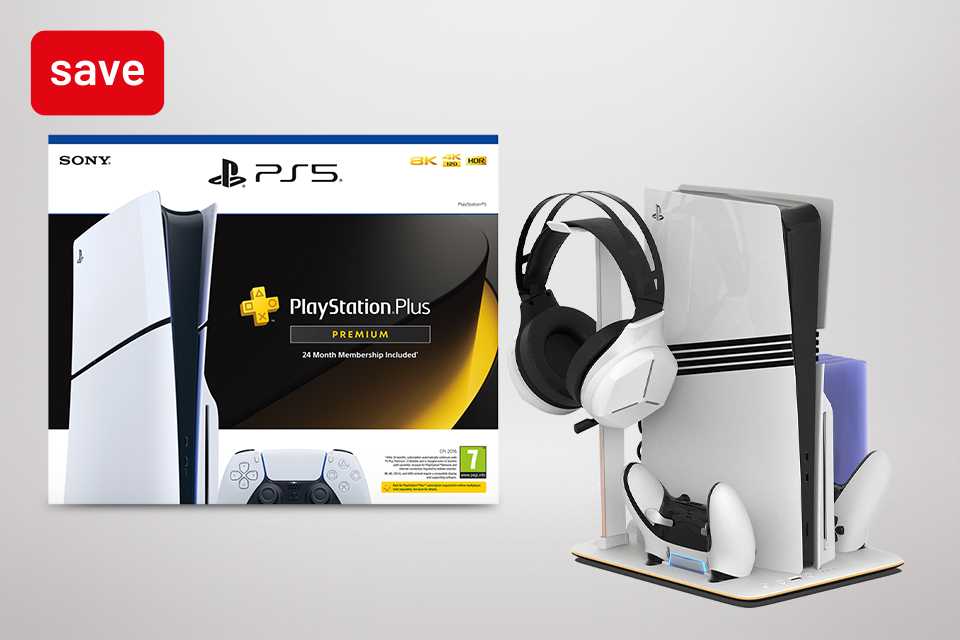 Buy a selected PlayStation Console. And save 25% on a selected stand.