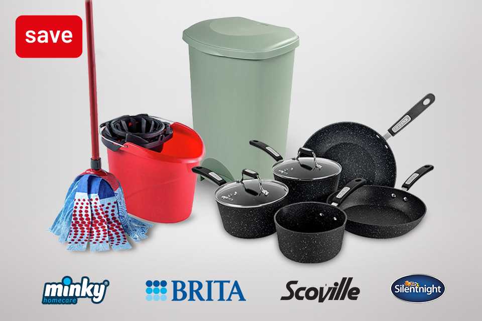Save big on home brands you love. Includes Minky, Brita, Scoville, Silentnight & many more.
