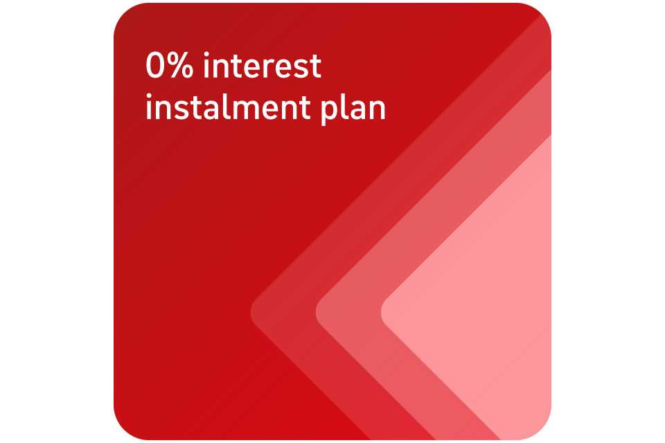 0% instalment plan.