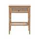 Habitat Mornington Rattan 1 Drawer Bedside Table - Oak.