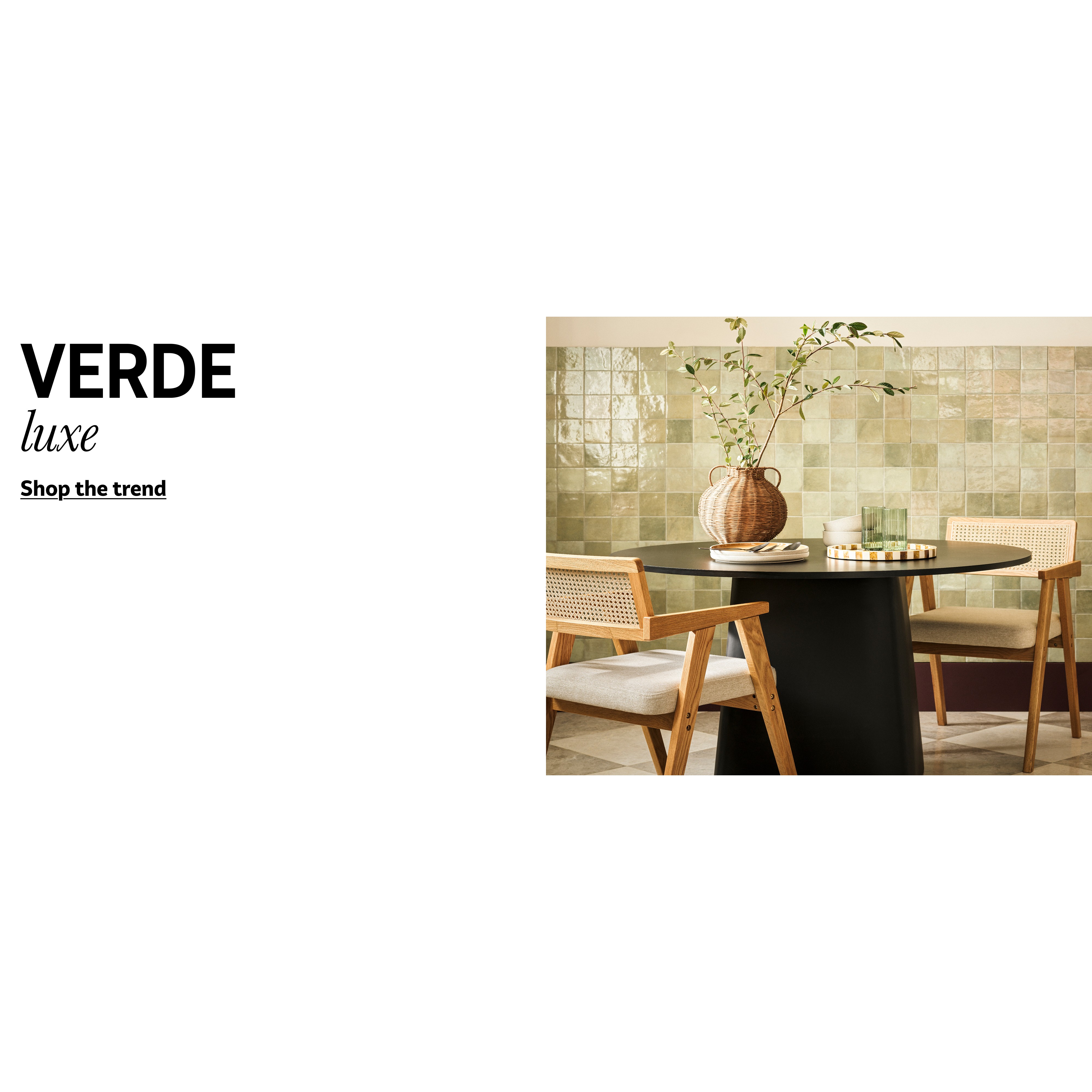 Verde luxe. Shop the trend.