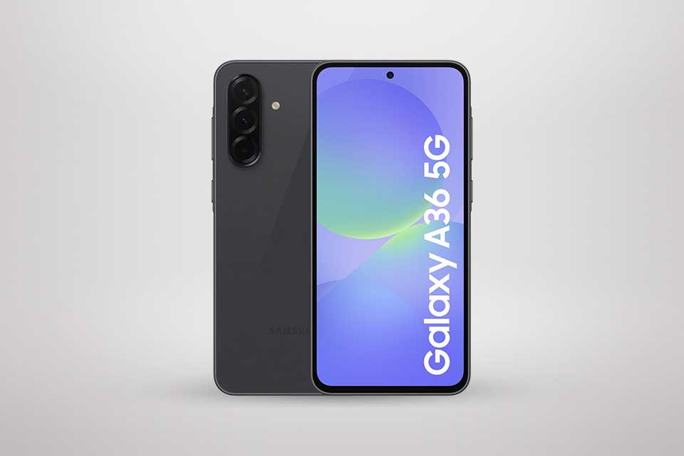 Samsung A36 mobile phone from £299.99.