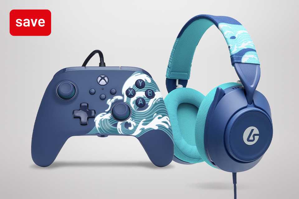 Buy the Water Blue PowerA LucidSound LS10X Gen 2 headset and matching PowerA Advantage Xbox wired controller for only £45.