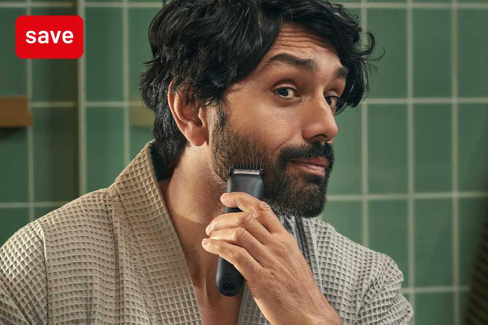 Save up to over 1/2 price on selected men's beard & grooming tools.