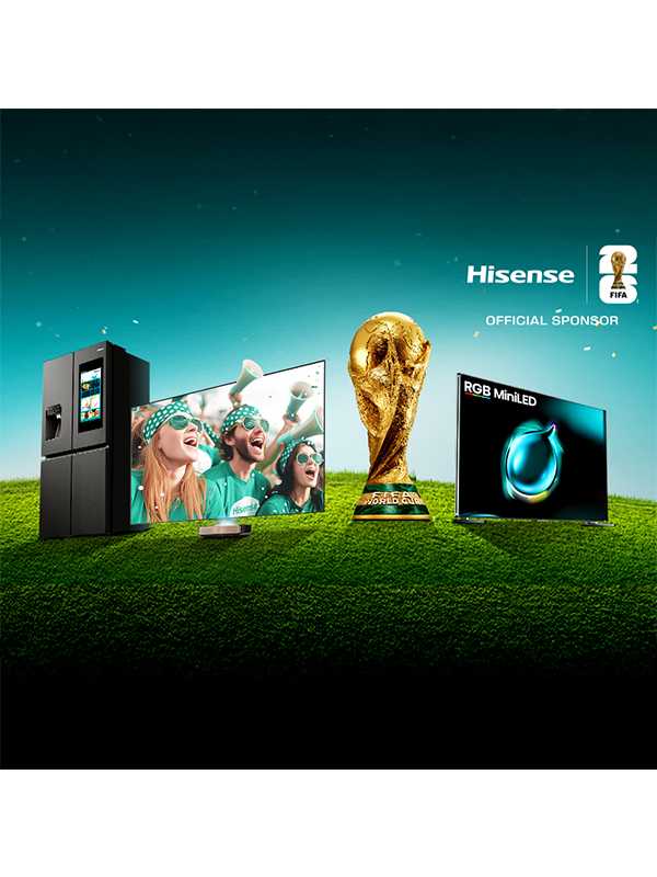 Score a trip for four people to watch the FIFA World Cup 2026 Final. When you buy selected Hisense TVs, laser cinemas & fridge freezer.