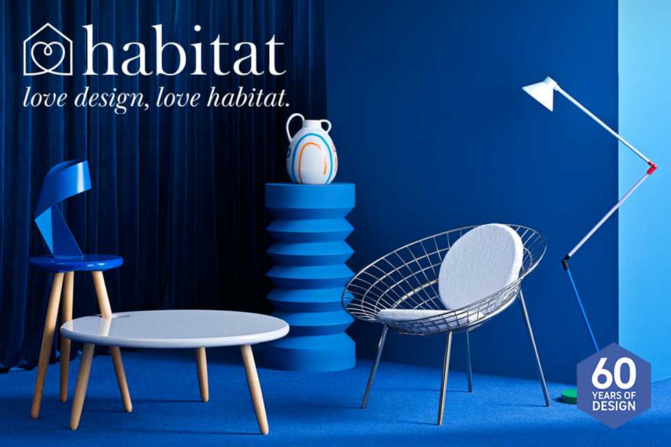 Blue Habitat's 60th birthday banner.