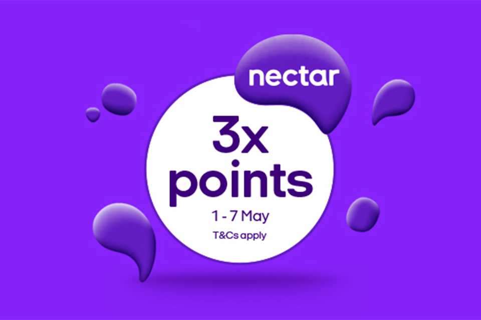 Collect 3x Nectar Points from 1-7 May at Tu.