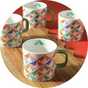 Scion colourful bird mug print.