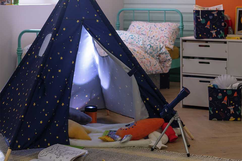 Habitat Kids Space Teepee Tent -Navy Blue.