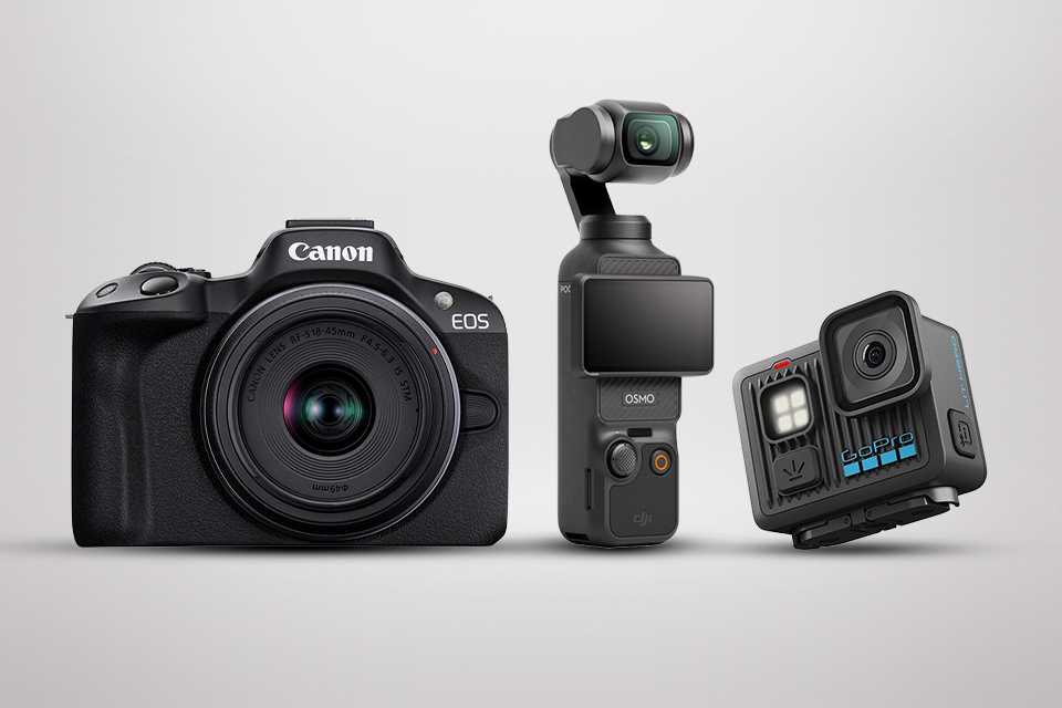 Capture the moment. Explore our range of cameras, content creation, drones, accessories and more.