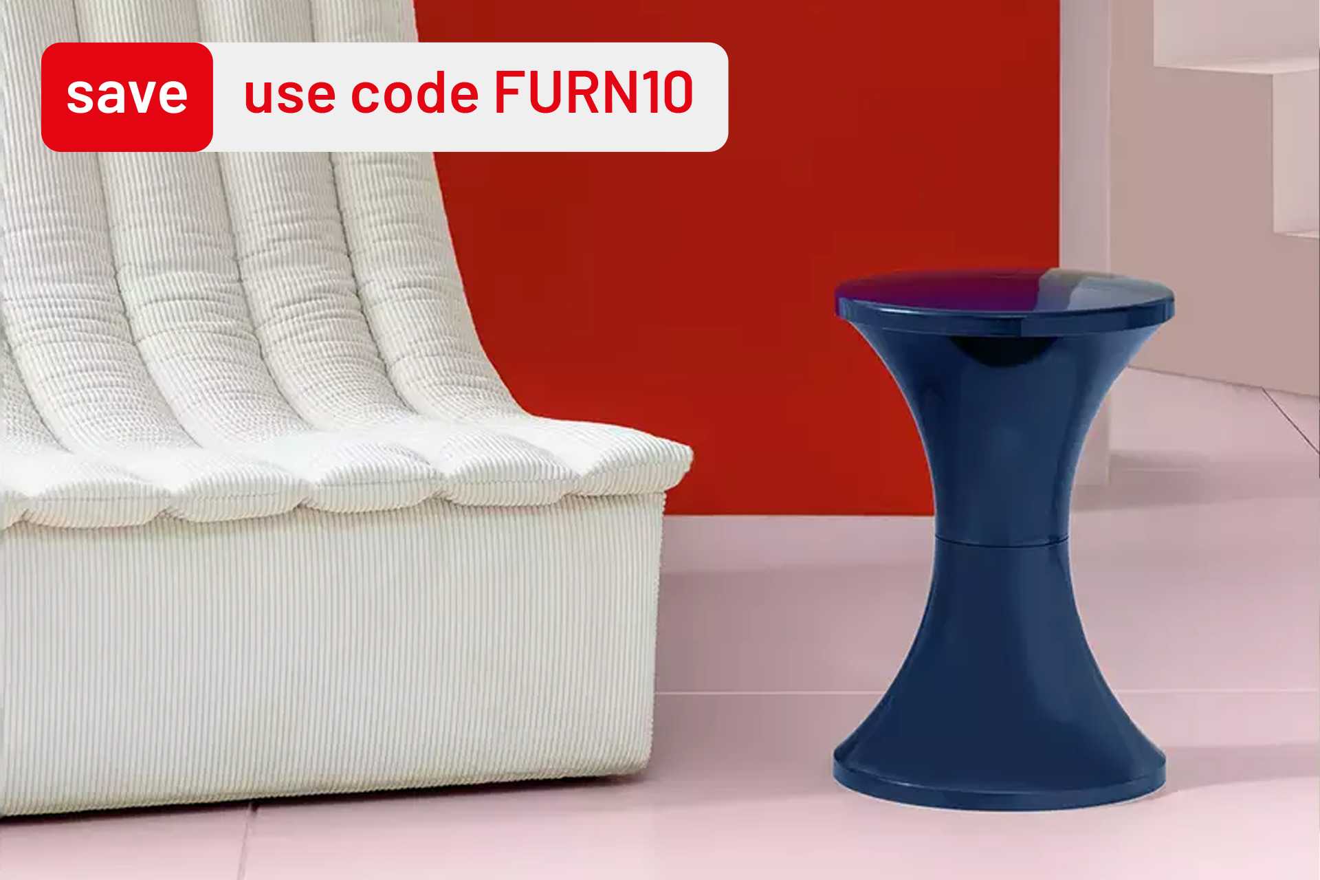 Save 10% on selected indoor furniture. Use code FURN10.