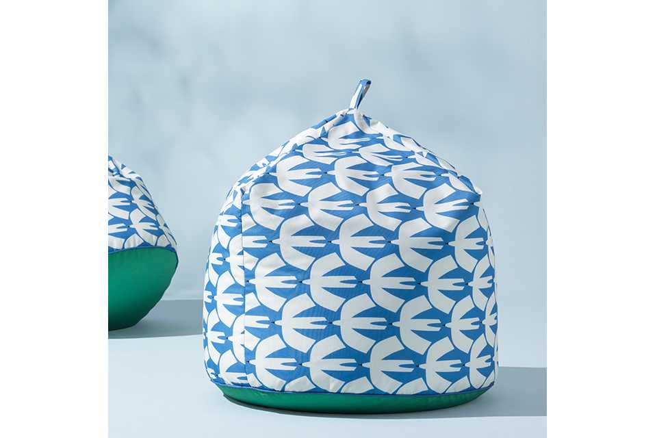 Beanbag with handle.