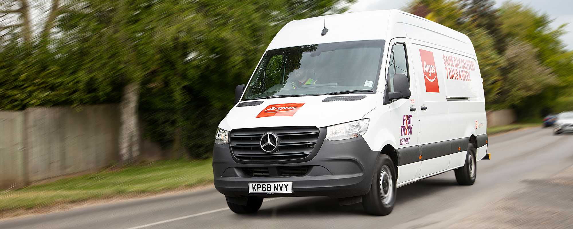 An Argos delivery truck.