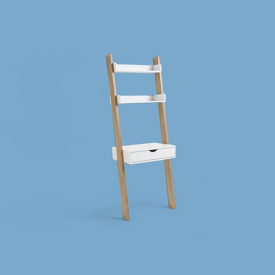 White oak ladder desk.