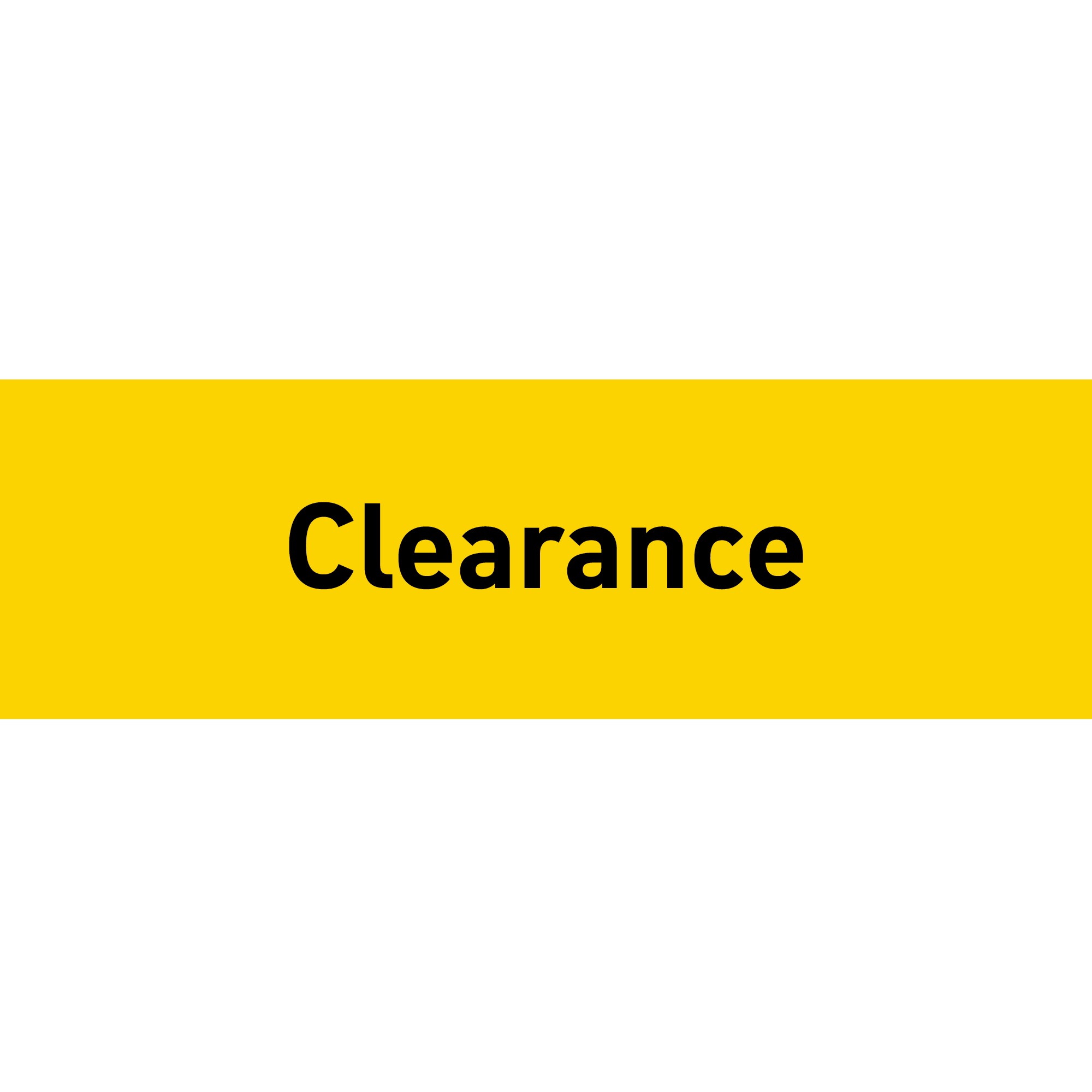 Clearance.